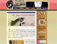 Tablet Screenshot of museo-oriental.es